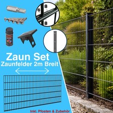 Doppelstabmattenzaun Set 8/6/8