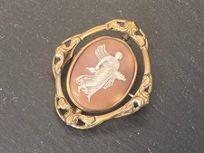 GROSSE ANTIKE DREHBARE BROSCHE