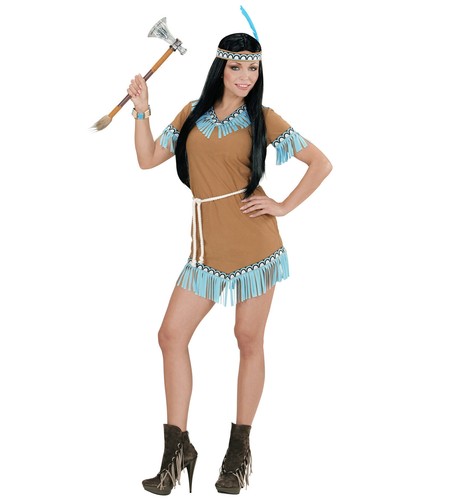 Indianerin kostüm mit kleid - indianerin,