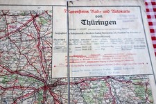 Karte Thüringen Rad- +