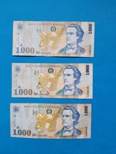 3 x 1000 Lei Rumänien /