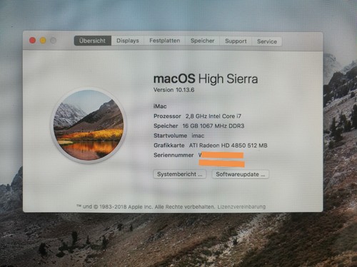 Imac zoll ende 2009 - ende, intel