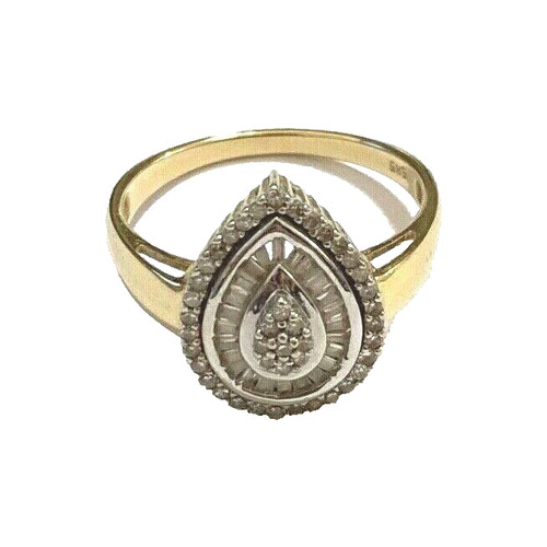 Goldring diamanten - 66,