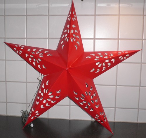 Beleuchteter papierstern - beleuchteter,