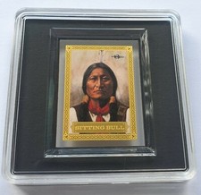 INDIANER SITTING BULL / USA - 999 GOLD - 42 MM - GOLDMÜNZE - GOLDBARRE