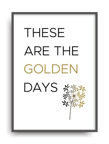 Kunstdruck golden days - golden,
