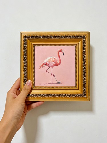 Rosa flamingo vogel - rosa,