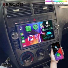 DAB+ 64G Android Autoradio Apple Carplay GPS Für Fiat Grande Punto Linea 2007-12