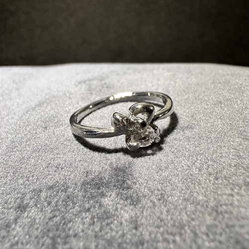 Versilberter damenring mit - versilberter,