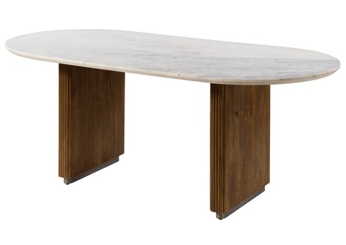 Esstisch oval mango - oval, 200x100x76