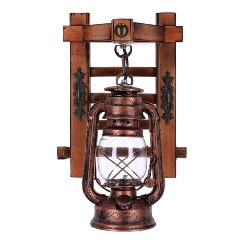 Vintage wandleuchte holz retro - wandleuchte,