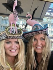 Flamingo  figur Rosa  Deko  Plastik Pink Kostüm Karneval Hut  DIY Basteln 29cm