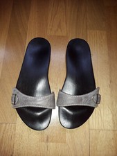 Holzsandalen Schlappen von Brigitte Frank Design Gr. 39  in schwarz 