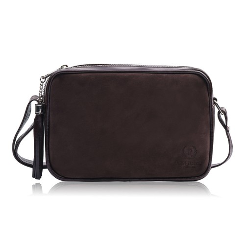 Damen posttasche aus braunem - damen,