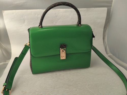 Handtasche grün neu lack - handtasche,