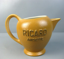 Werbekrug Ricard Anisette 830 Keramik Karaffe Krug Werbung Frankreich Vintage