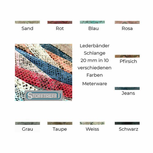 Kunstlederband-Schlangendruck