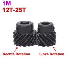 Helical-Getriebe-Zahnrad 1M Motor Spiral Devel Gear 45# Links Und Rechts Drehen