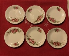 Winterling Kirchenlamitz Bavaria 6 X Untersetzer Rosendekor Goldrand neuwertig!