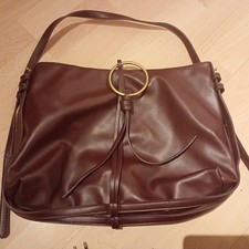 Zara Damentasche Rotwein Polyurethan