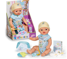 BABY born Little Baby Boy 36 cm interaktive Puppe - isst & nass - Kinder XMASS GESCHENK