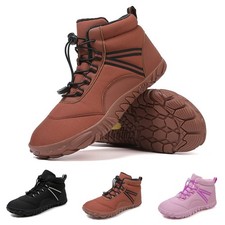 Winter Stiefel Herren Damen Warme Gefüttert Wanderschuhe Trekking Barfußschuhe