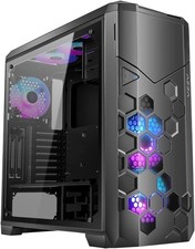 Gaming PC Gehäuse Big-Tower ATX RGB/B mit Lüftern AZZA STORM 6000B