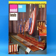 Modellbau heute 12 1989 GST DDR Flugmodell Schiffsmodell Bauplan F3D-1-Modell