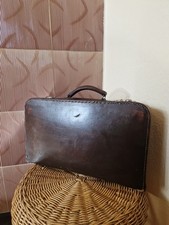 Schöner Kleiner alter Lederkoffer. Antik.