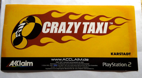 Aufkleber crazy taxi - aufkleber,
