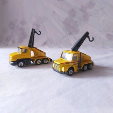 SIKU 1514 2 × Scania Abschlepper ? Autokran Gelb Konvolut LKW's