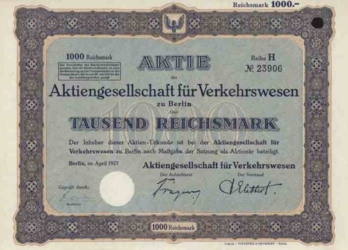 Für verkehrswesen 1927 - ag,