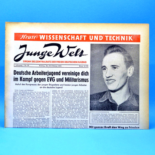 Junge welt 1954 - welt, 26.02.1954