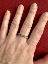 HSE Harry Ivens IV Chromdiopsid Ring 925er Silber rhod. RW 17 ca. 1,05 ct