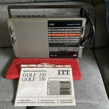 Älteres Kofferradio ITT   GOLF 320 mit Bedienungsanleitung, Rar
