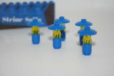 Lego (c) 5x Gartenlampe - Lampe - MOC - blau - Figurenzubehör - Laterne - Weg