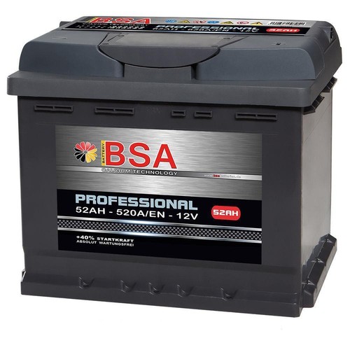 Bsa autobatterie 52ah 12v - bsa,