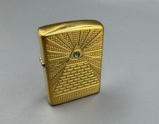 Zippo Auge der Vorsehung Eye of Providence Messing Armor C 23 Pyramide