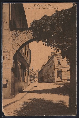 Ansichtskarte stolpen sa - i.,