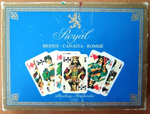 Vintage kartenspiel royal - kartenspiel,