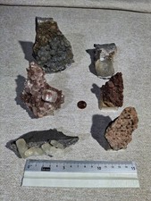 Calcit Chalkopyrit  Dolomit Sammlung Konvolut Steinbruch Calcit Holzen Sauerland