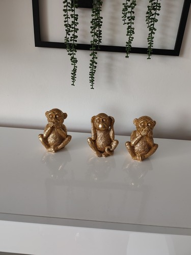 Goldene affen dekoration - 3,