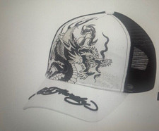 ED HARDY Unisex Mono Giant Dragon Cap Front 58cm Original Neu Sommer Mütze Cappy