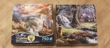 2x 750 Teile CEACO Thomas Kinkade --- Bambi & Snow White ---