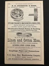 1883 Antique Ad Page S S White