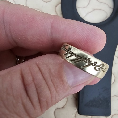 Goldring 585 mit gravur 14k - goldring,