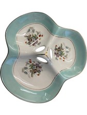 Crown Ducal Strawberry Fair Vintage Keramik Schale handbedruckt floral