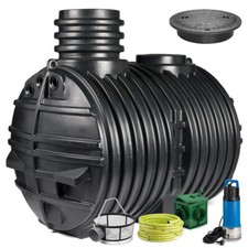 Regenwassertank, Zisterne Pluvo 5000 L Anlage TDP - Abdeckung begehbar
