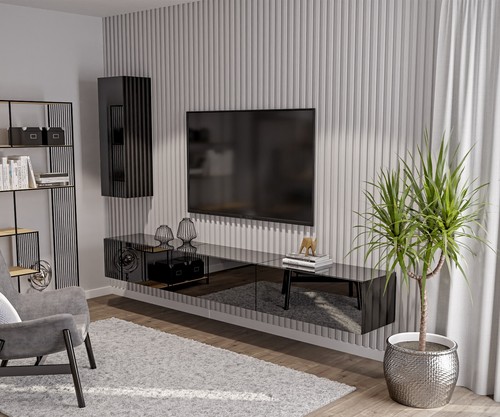 Moderne wohnwand hochglanz - moderne,