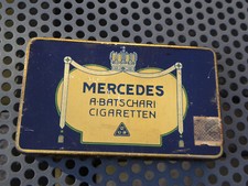 Alte Blechdose Zigarettendose 27 Batschari Mercedes -Cigarettes Tin Grosspackung